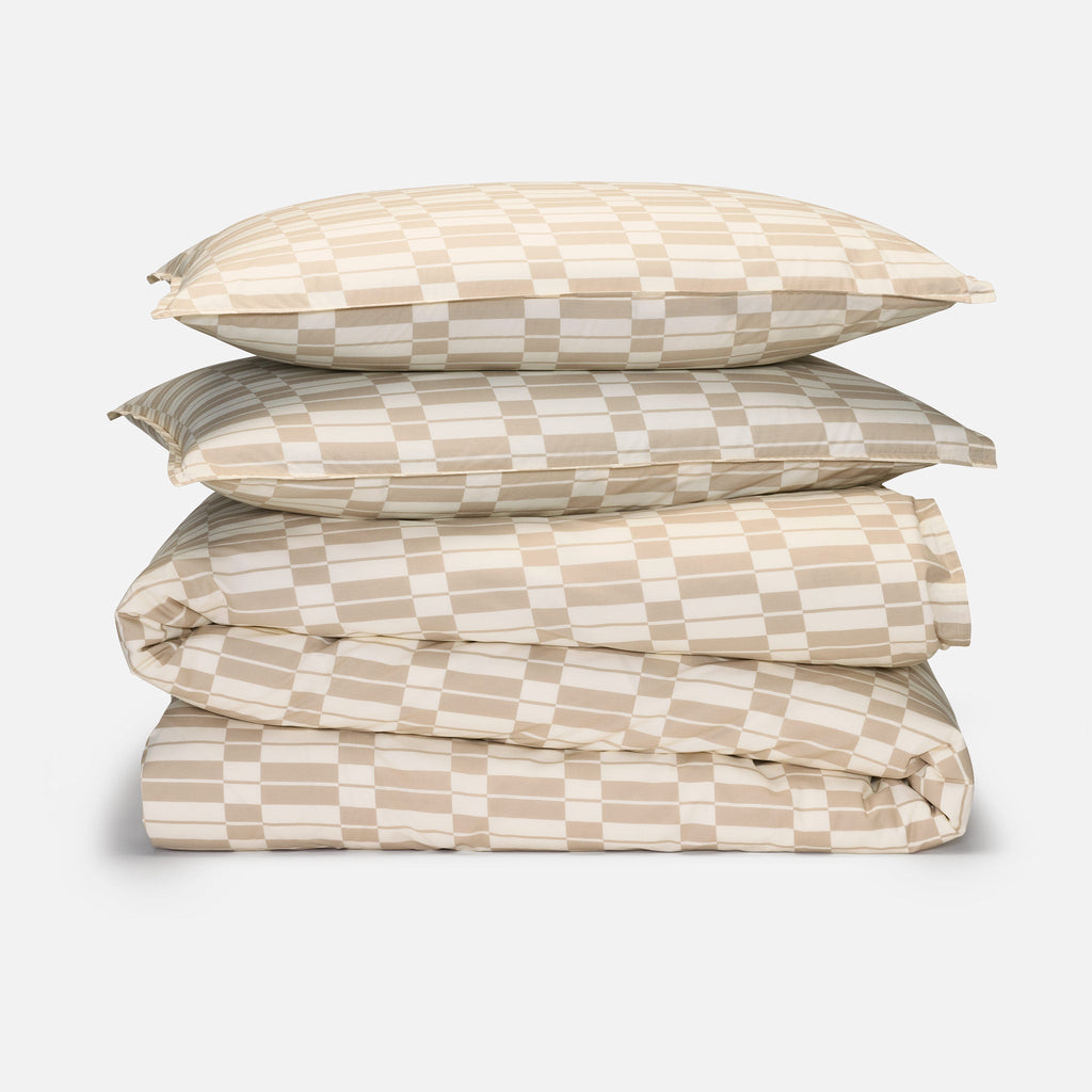 Washed Classic Percale Duvet Set